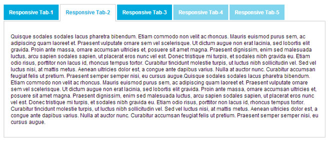 Responsive Tabs