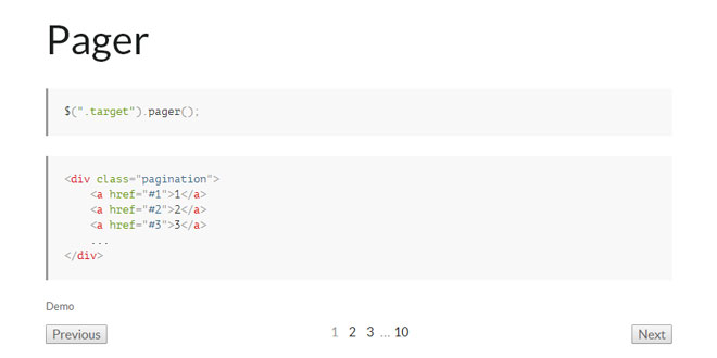 Pager - Simple pagination