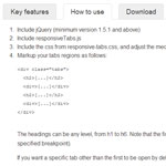 jQuery Responsive Tabs Plugin