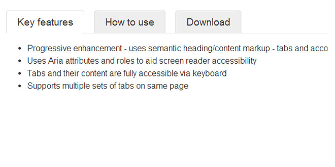 jQuery Responsive Tabs Plugin
