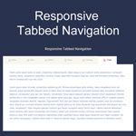 Responsive Tabbed Navigation