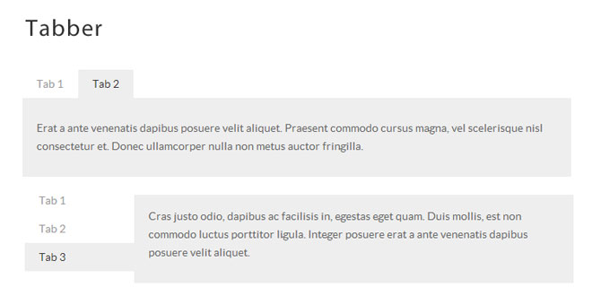 Tabber  - Adding simple tabbed interfaces