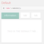 Tabslet : A jQuery plugin for Tabs