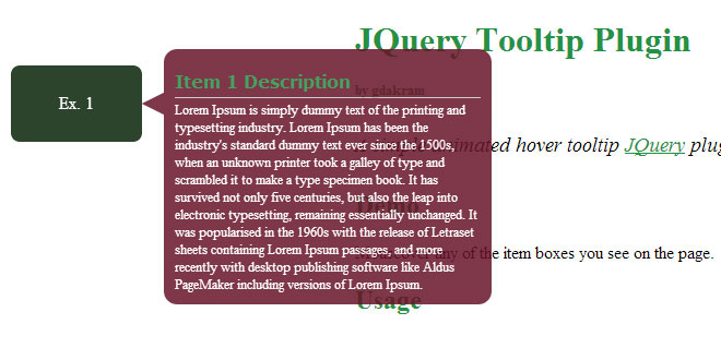 Gdakram - JQuery Tooltip Plugin