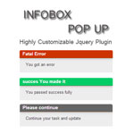 Infobox Error message jquery plugin