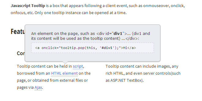 Javascript Tooltip