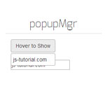 popupMgr - Create a popup box
