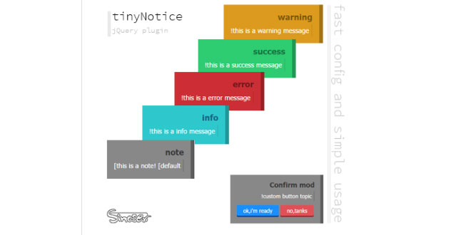 tinyNotice - JQuery Notification Plugin