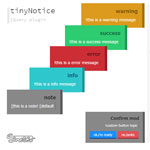 tinyNotice - JQuery Notification Plugin