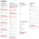 Validator - JQuery validation plugin for forms