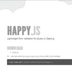 Happy.js - Lightweight form validation