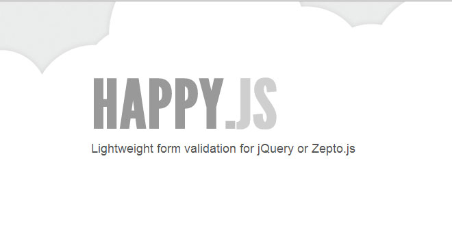 Happy.js - Lightweight form validation