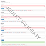 jQuery Valideasy - Easy to handle your form validation rules