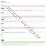 jQuery Valideasy - Easy to handle your form validation rules