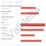 Validetta - Tiny jquery plugin for validate forms