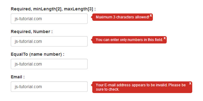 Validetta - Tiny jquery plugin for validate forms